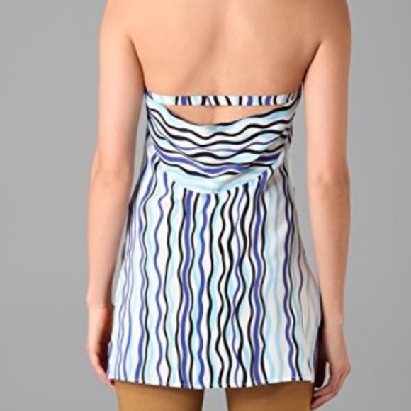 Diane von Furstenberg Alyssa Top in Tigris Blue - Picture 2 of 6